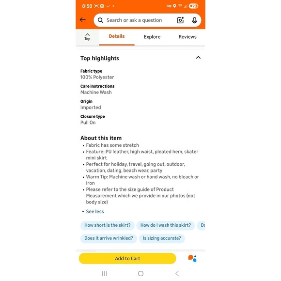 XS PINK High Waist Skater Mini Flared Pleated Skirt Short Tennis Pencil Skirt B2 - Picture 7 of 13